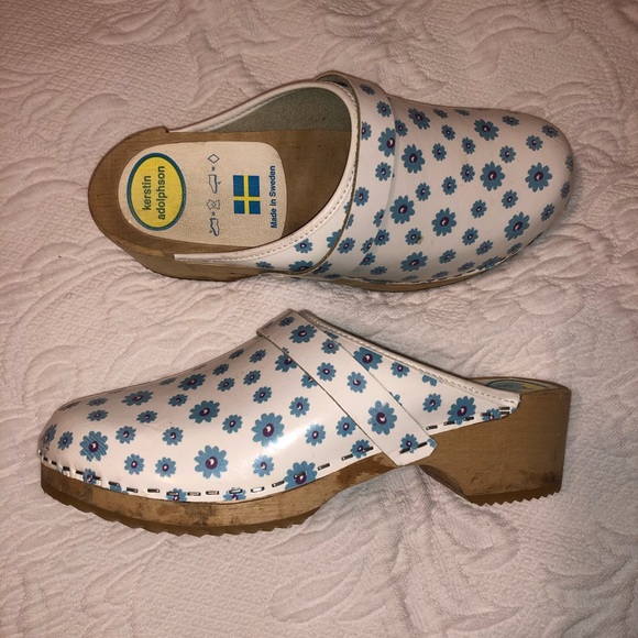 Floral Swedish Clogs - Picture 1 of 4